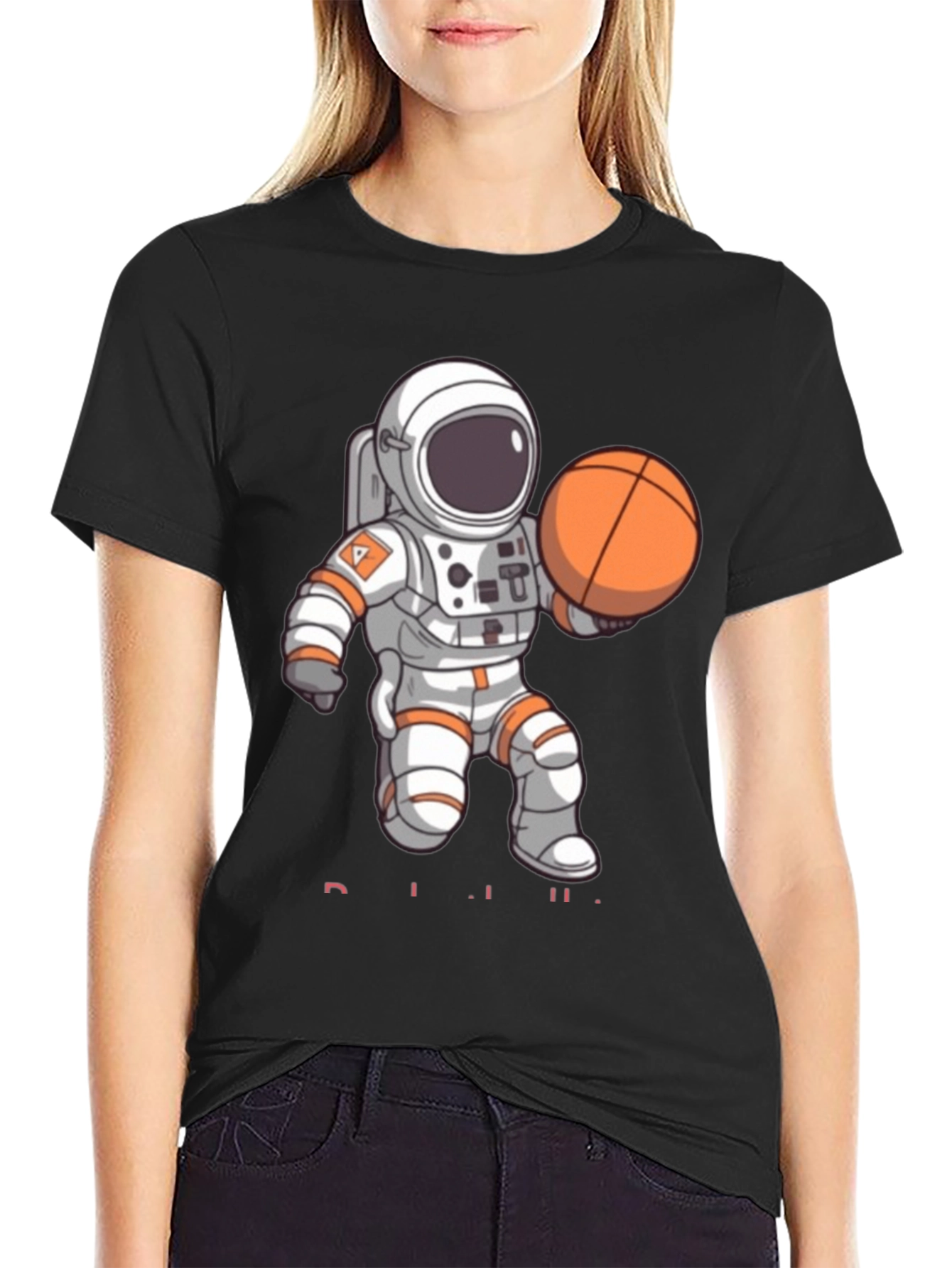 Astronaut Basketball T-Shirt - Space Dunk Tee