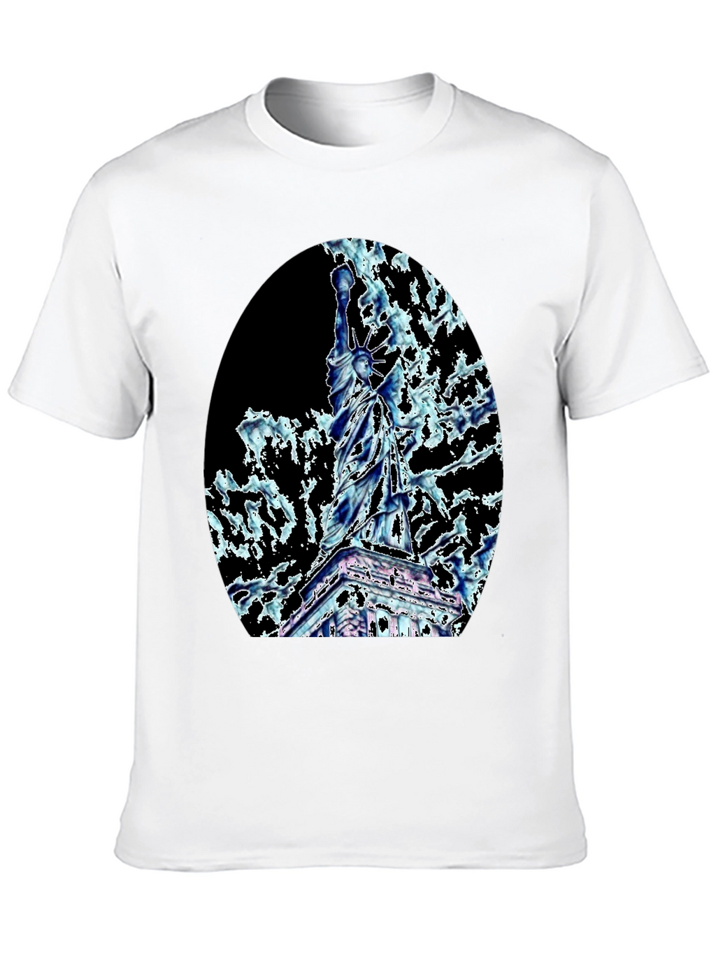 Statue of Liberty Graphic Tee - Black