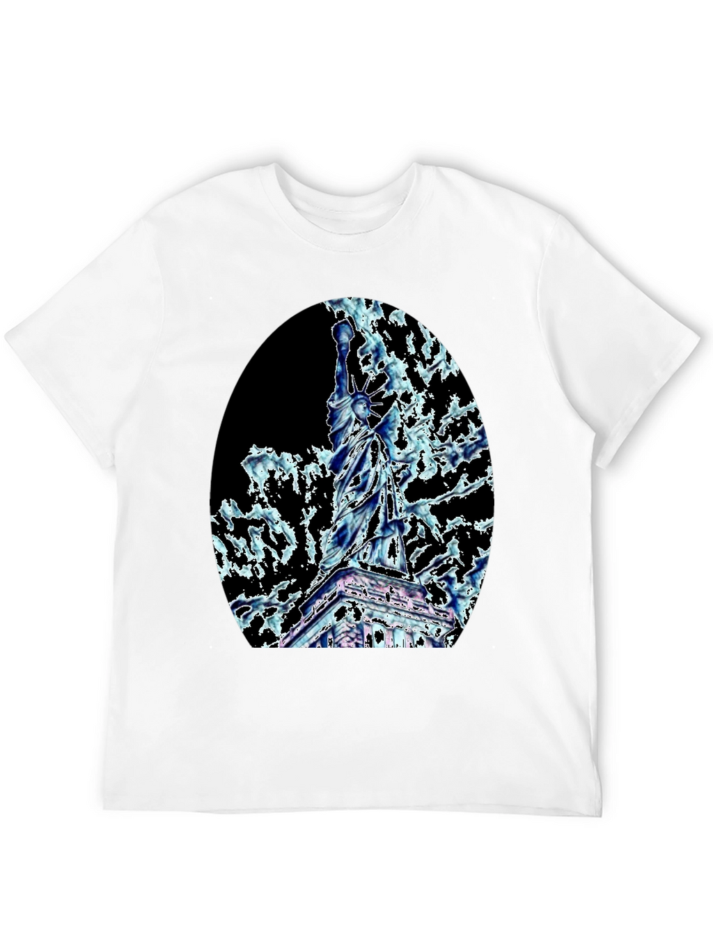 Statue of Liberty Graphic Tee - Black