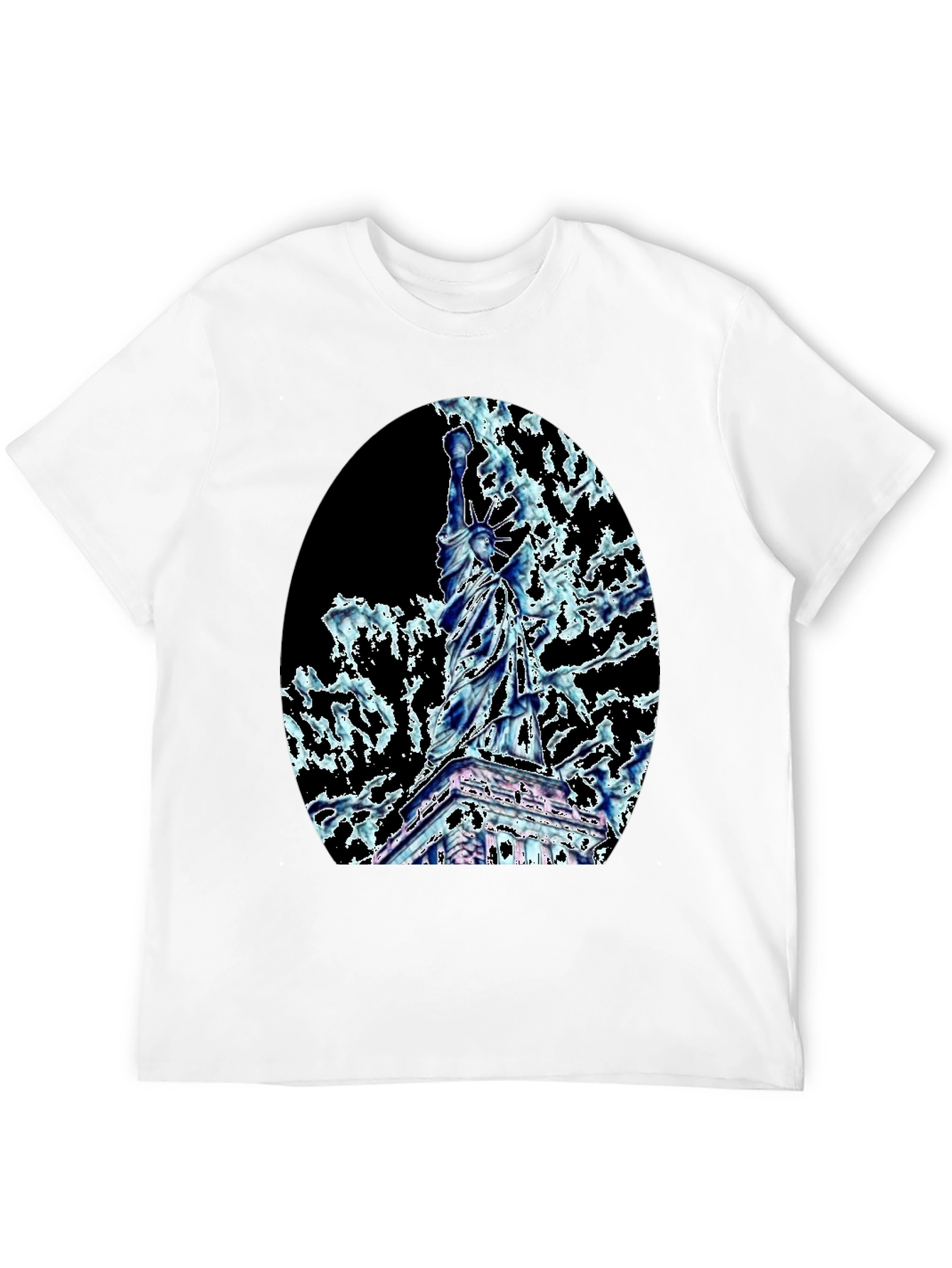 Statue of Liberty Graphic Tee - Black