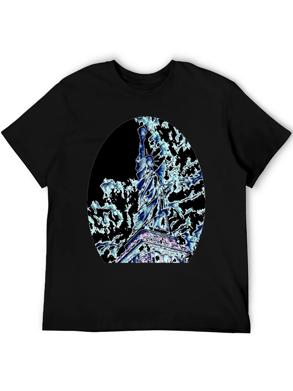 Statue of Liberty Graphic Tee - Black