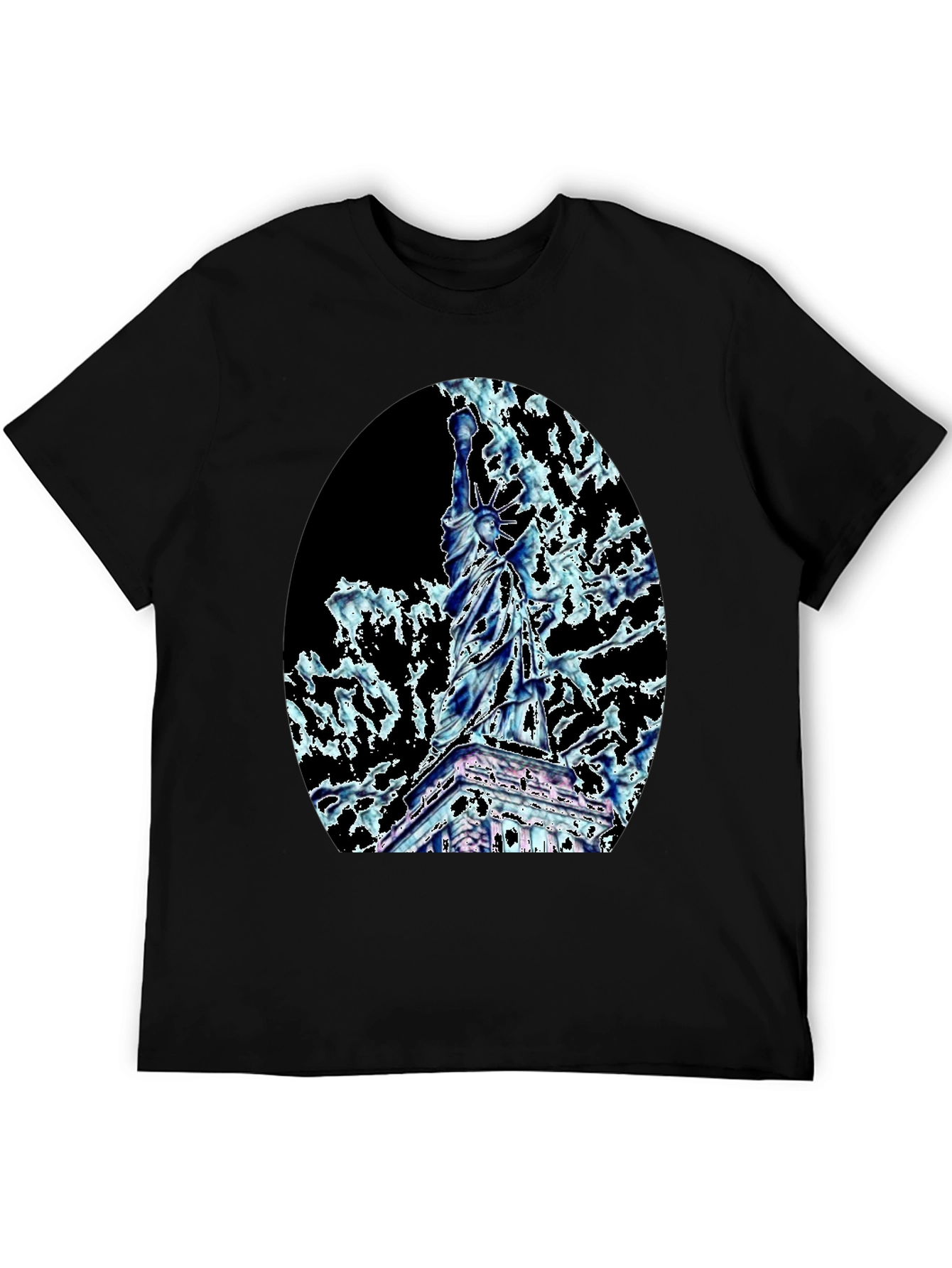 Statue of Liberty Graphic Tee - Black