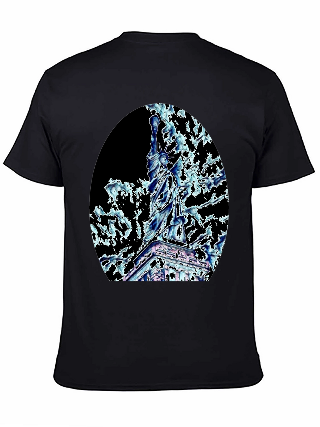 Statue of Liberty Graphic Tee - Black