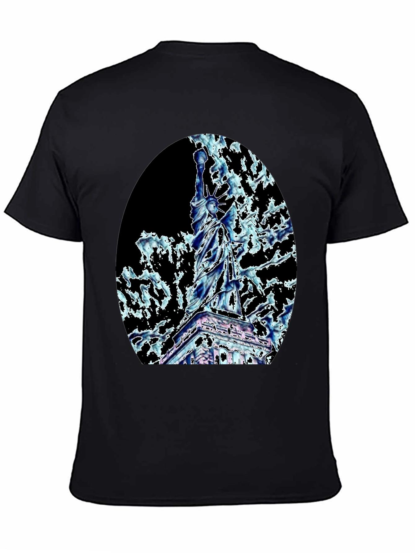 Statue of Liberty Graphic Tee - Black