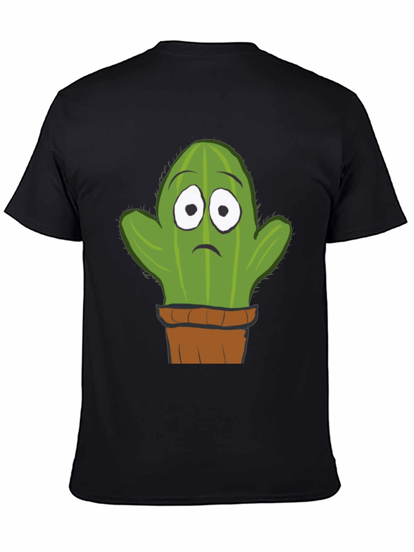 Sad Cactus T-Shirt - Graphic Tee for Plant Lovers