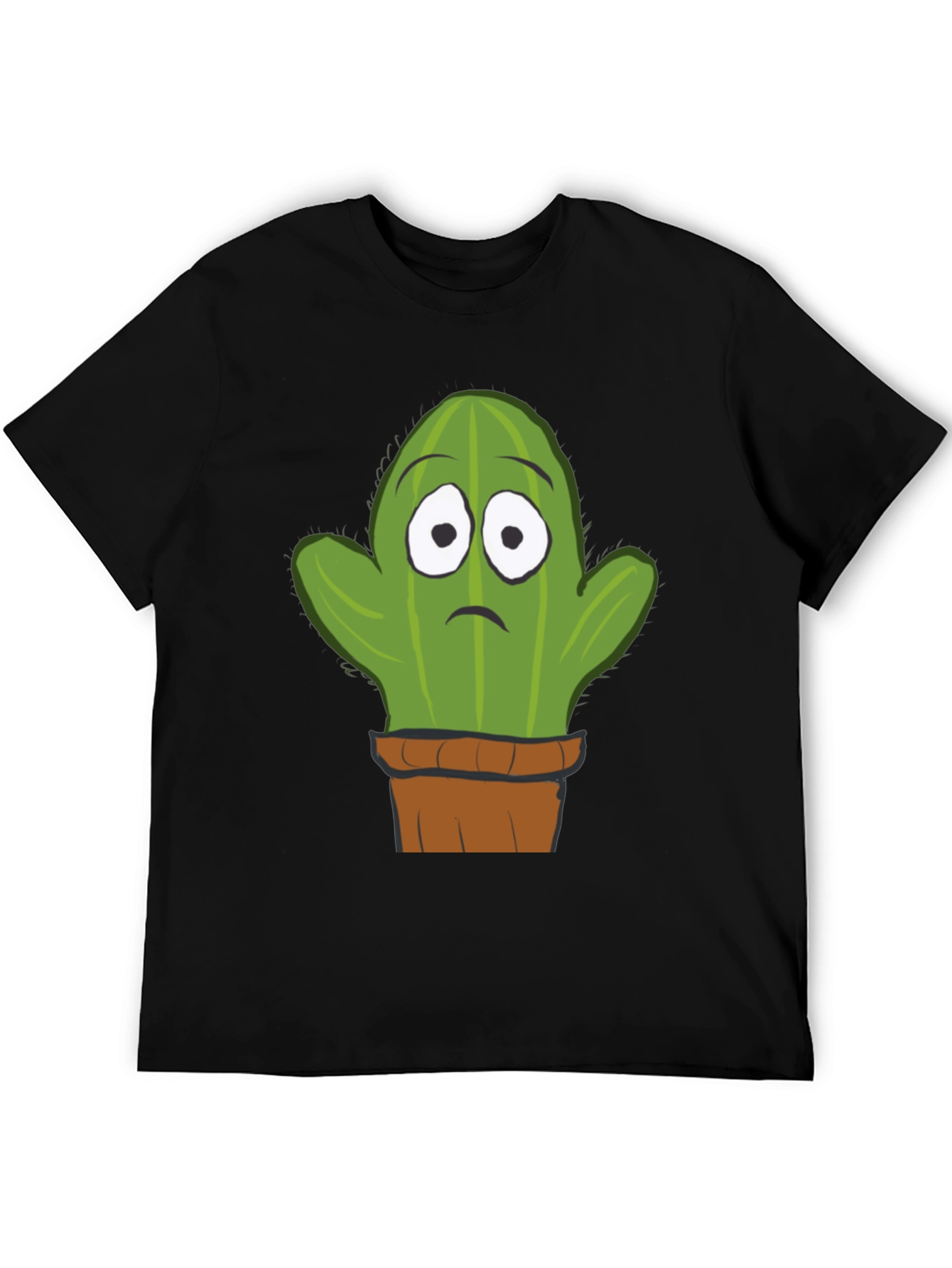 Sad Cactus T-Shirt - Graphic Tee for Plant Lovers