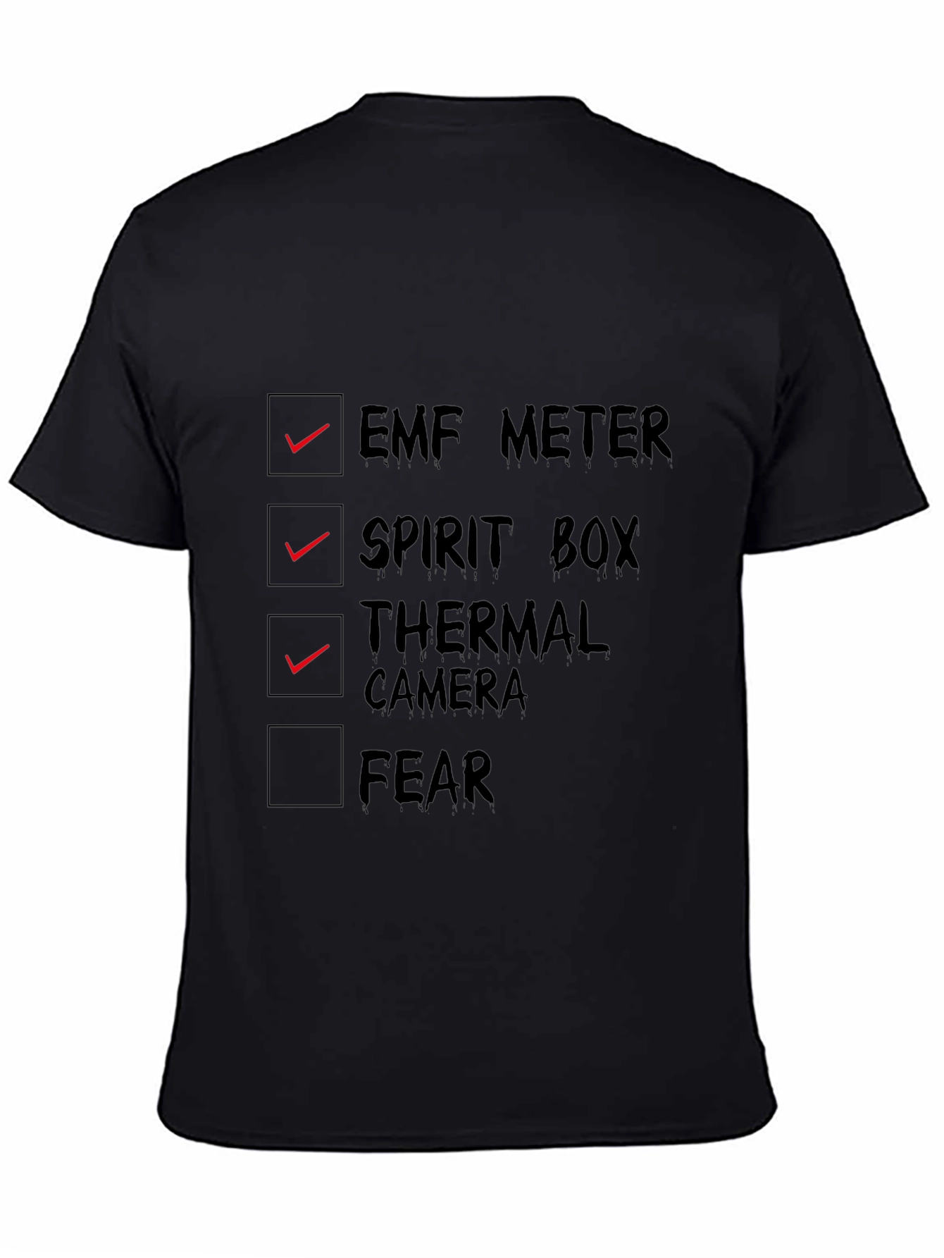 Ghost Hunting Checklist T-Shirt