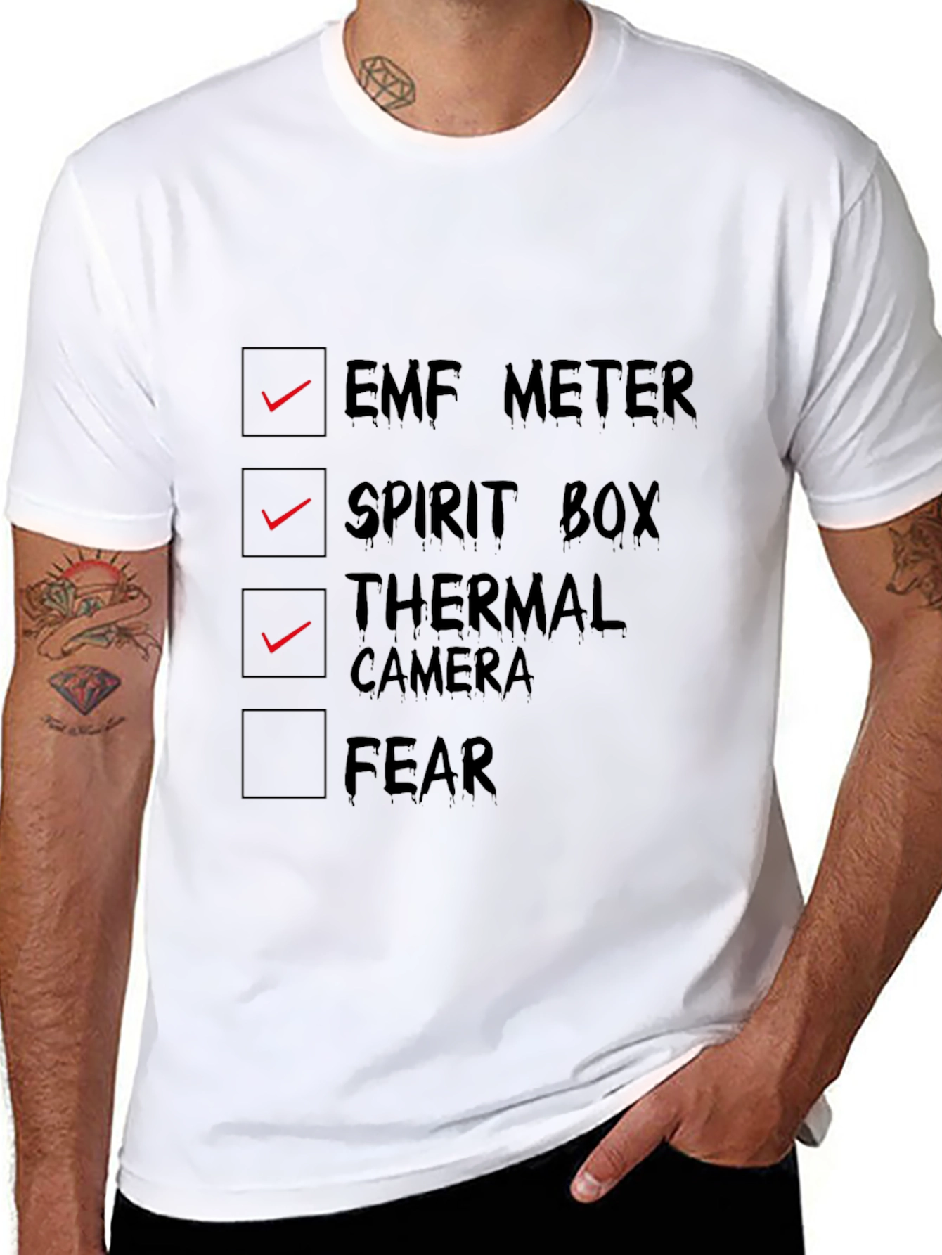 Ghost Hunting Checklist T-Shirt