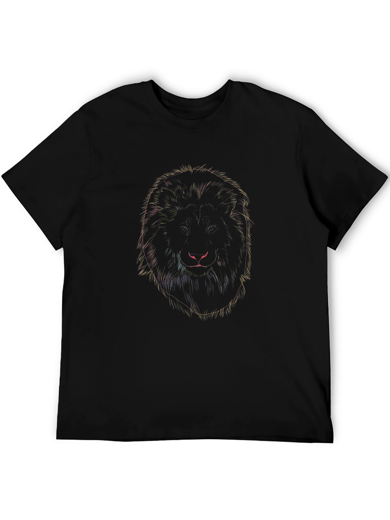 Lion Graphic Black T-Shirt - Mens Fashion Tee