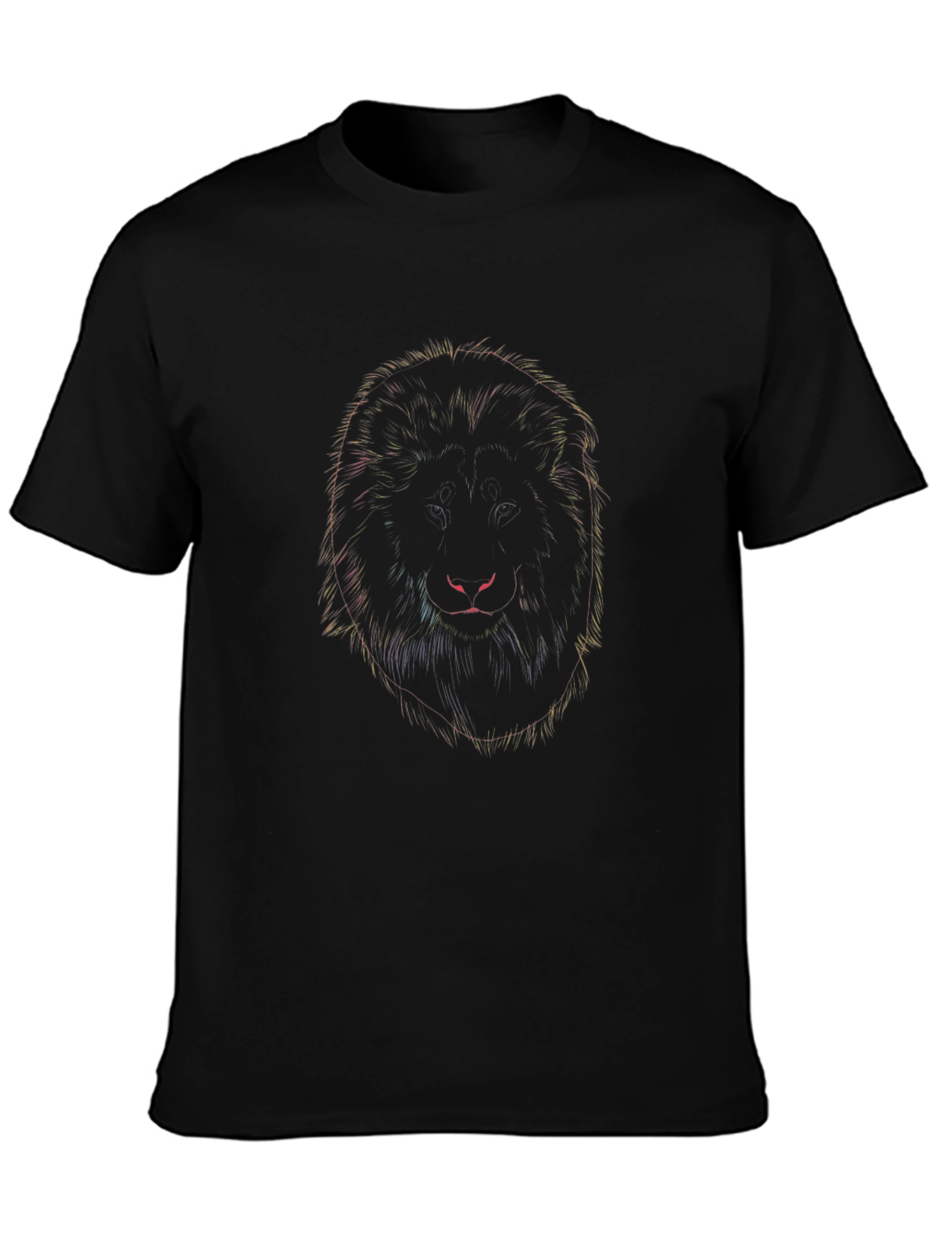 Lion Graphic Black T-Shirt - Mens Fashion Tee
