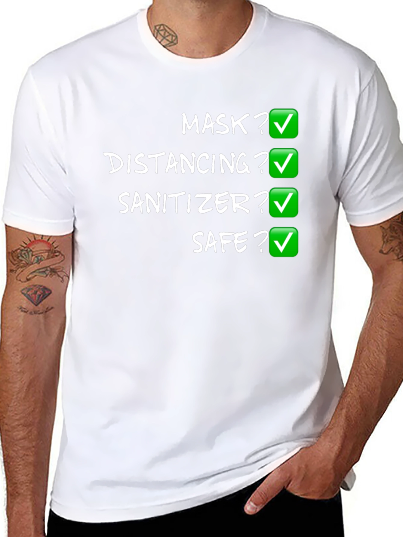 Mask Distancing Sanitizer Safe T-Shirt