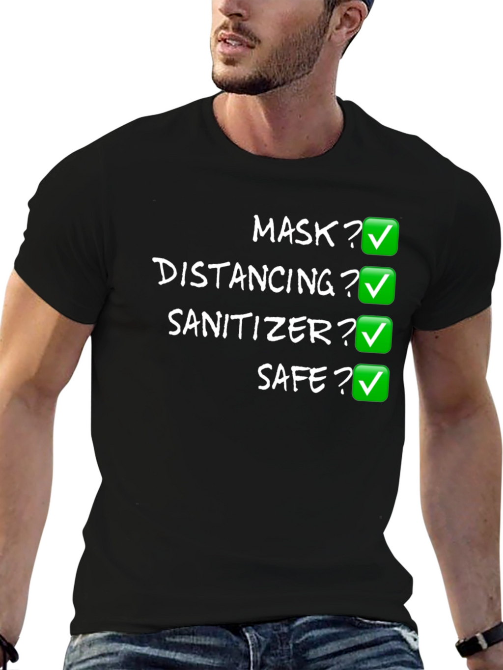 Mask Distancing Sanitizer Safe T-Shirt