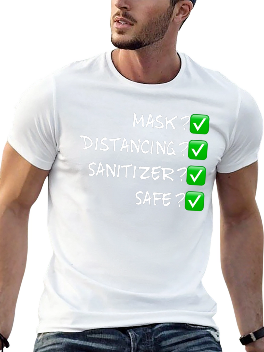 Mask Distancing Sanitizer Safe T-Shirt