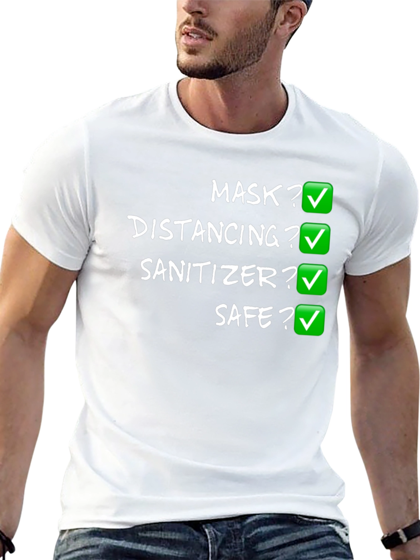 Mask Distancing Sanitizer Safe T-Shirt