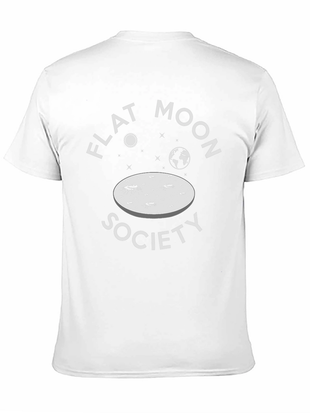 Flat Moon Society T-Shirt - Novelty Space Design