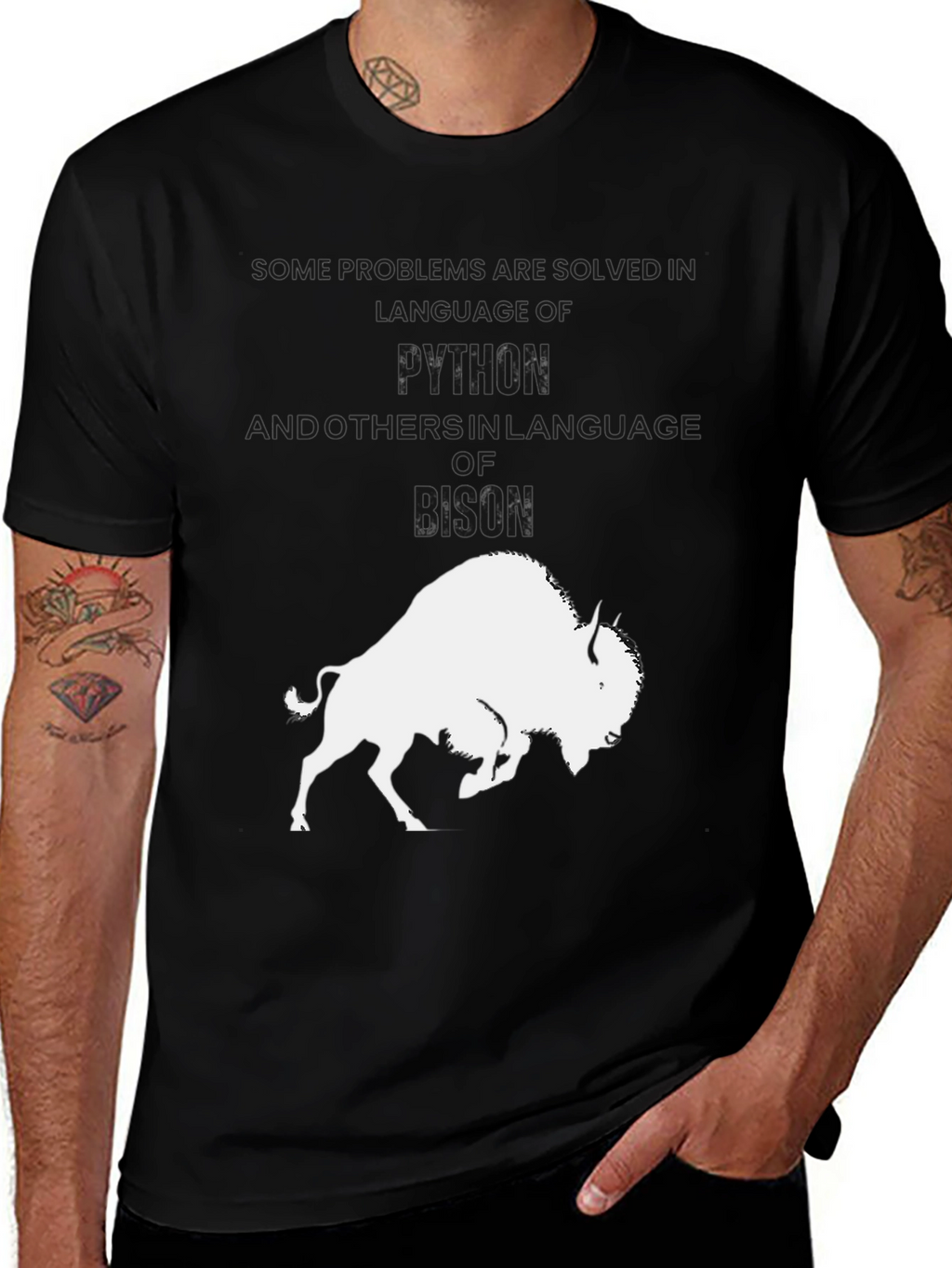 Python Knowledge of Bison T-Shirt