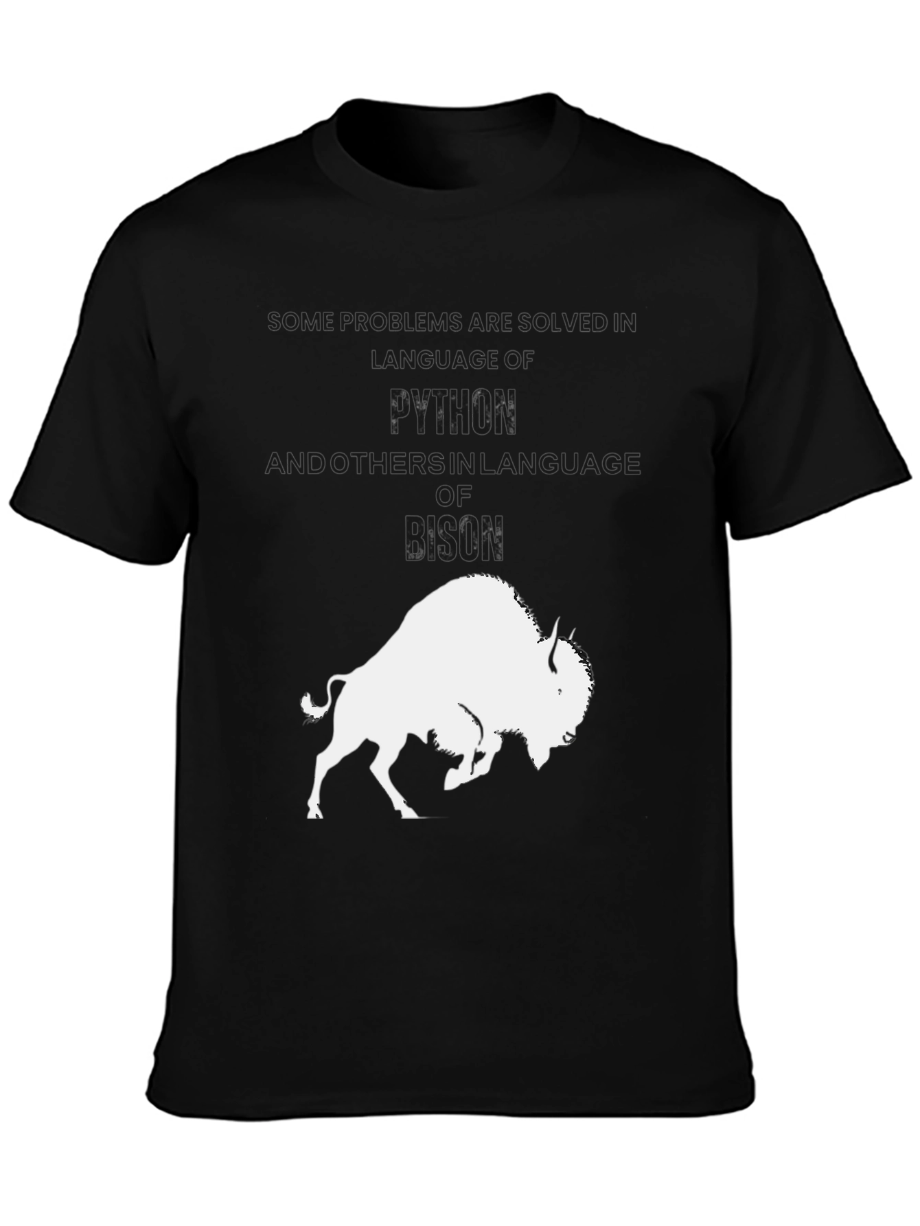 Python Knowledge of Bison T-Shirt