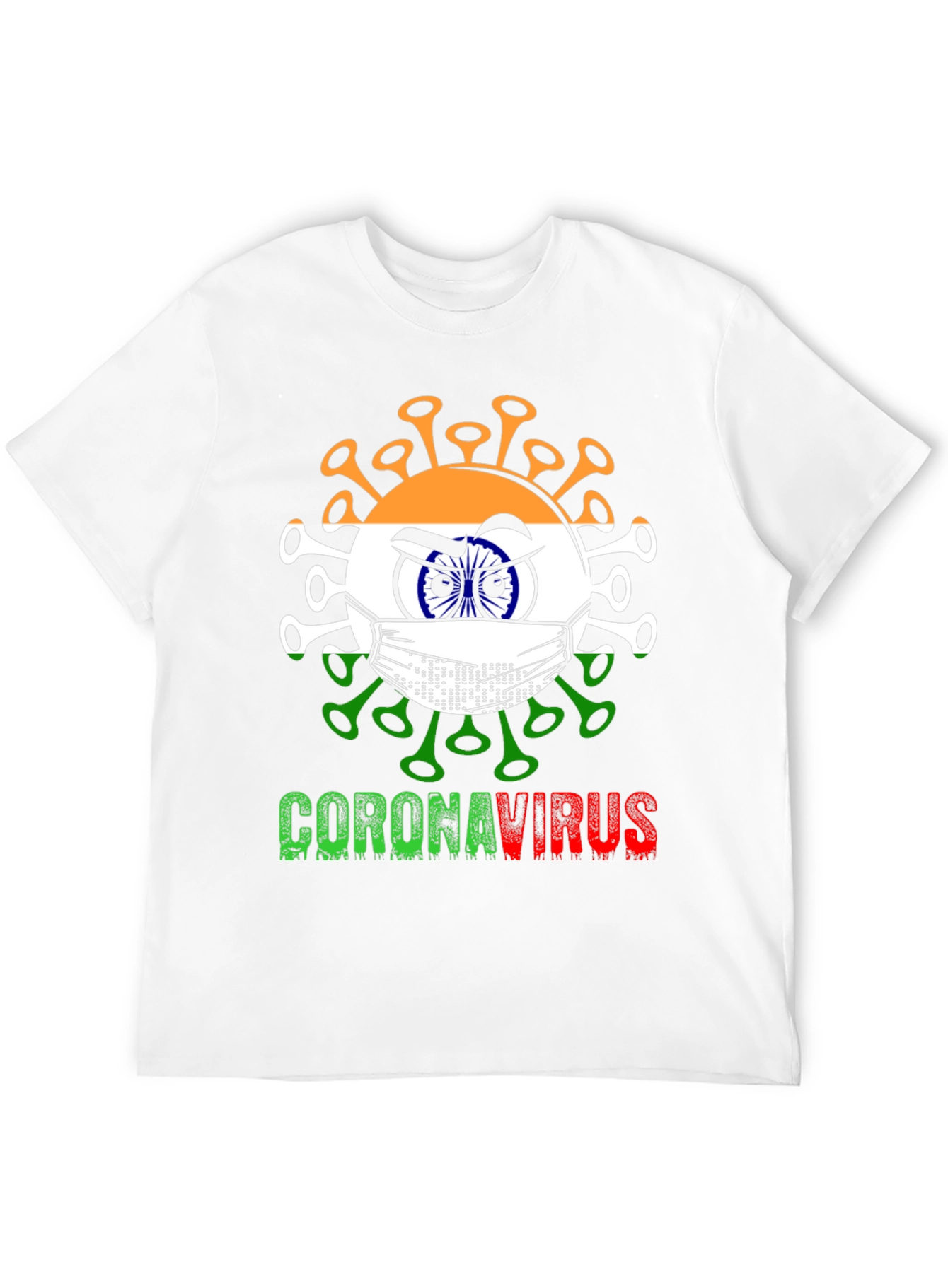 India Flag CoronaVirus T-Shirt