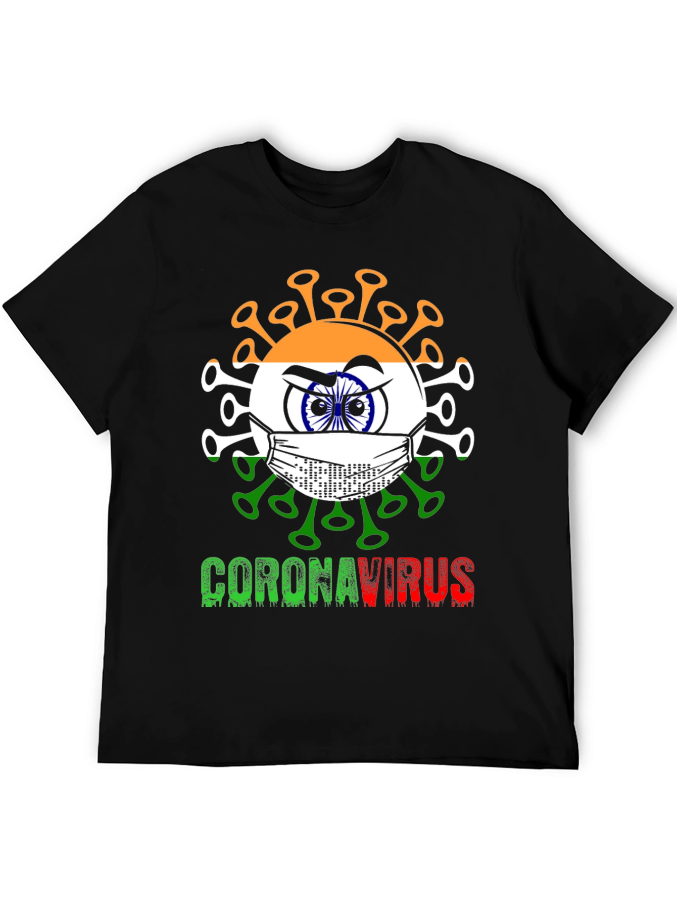India Flag CoronaVirus T-Shirt
