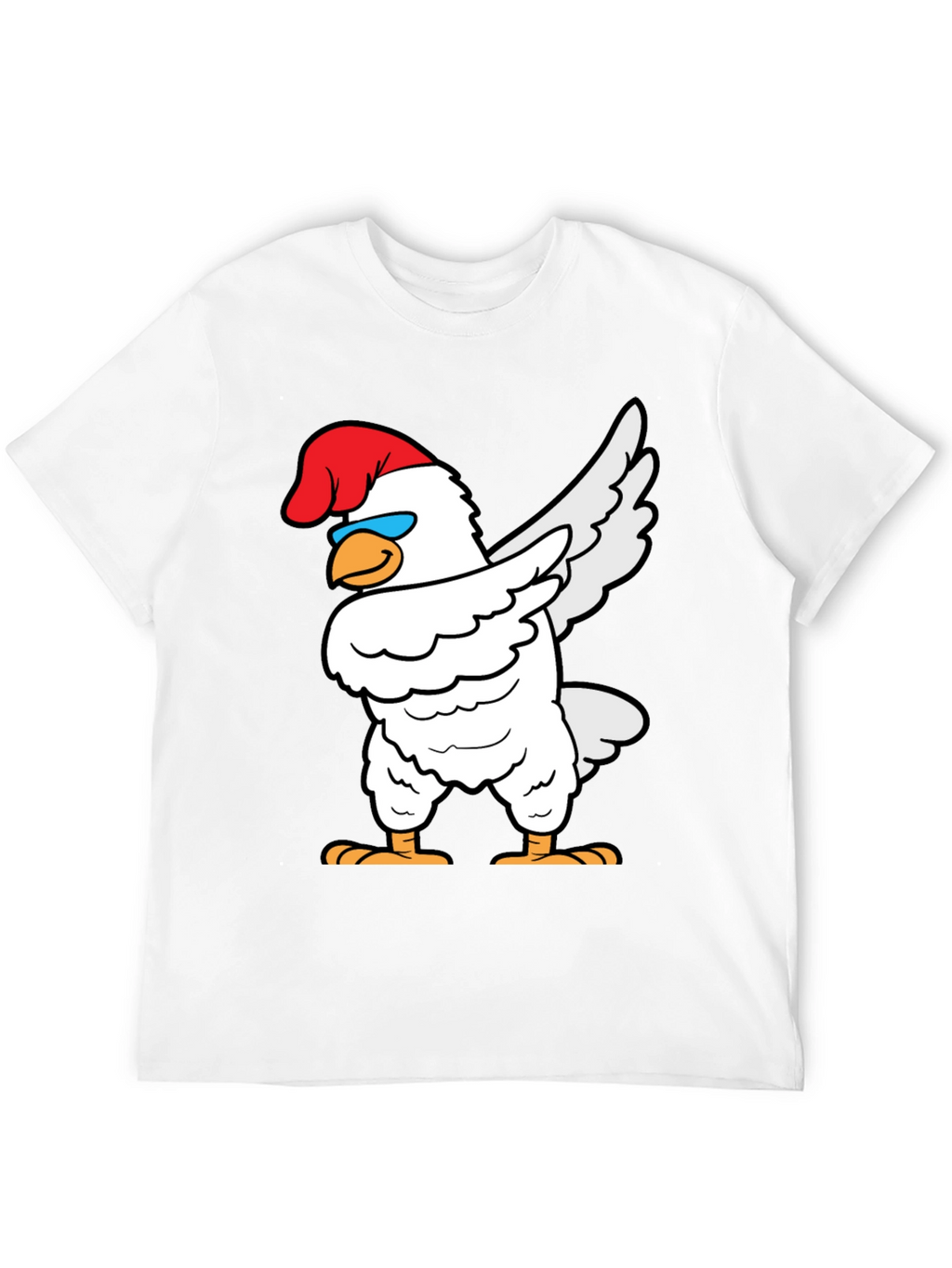Dabbing Chicken Graphic Tee - Funny Bird T-Shirt