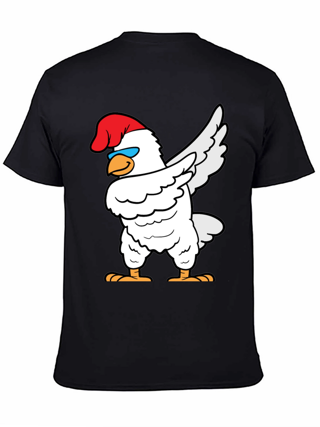 Dabbing Chicken Graphic Tee - Funny Bird T-Shirt