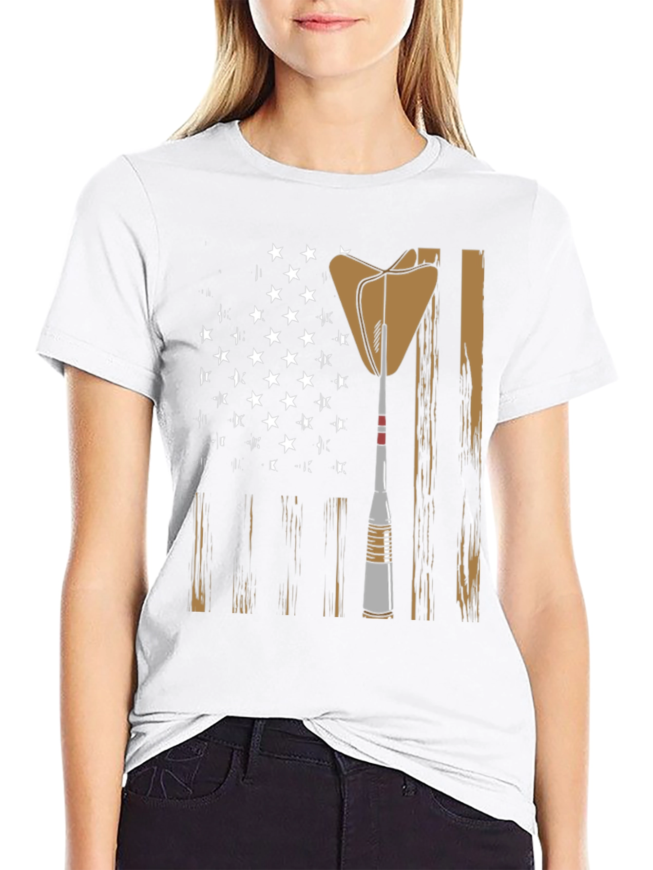 Darts American Flag Graphic T-Shirt