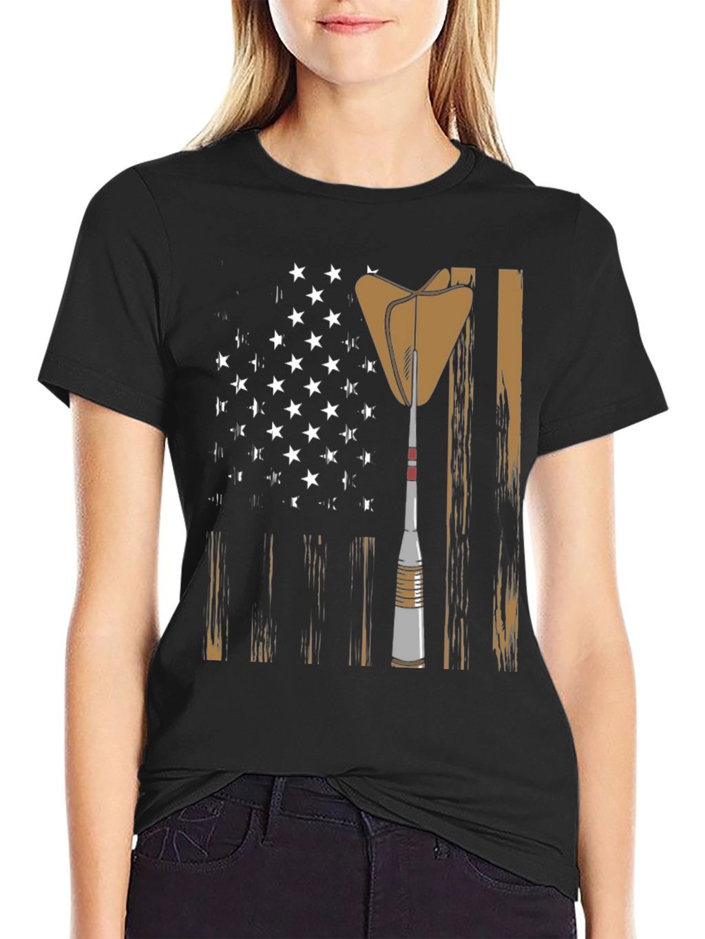 Darts American Flag Graphic T-Shirt