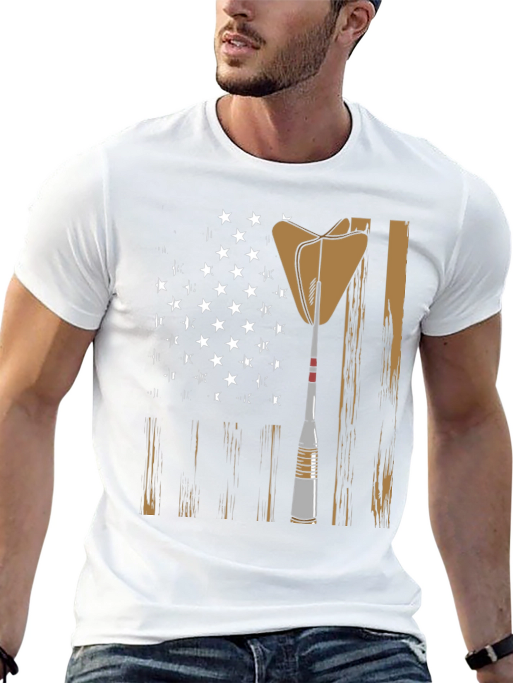 Darts American Flag Graphic T-Shirt