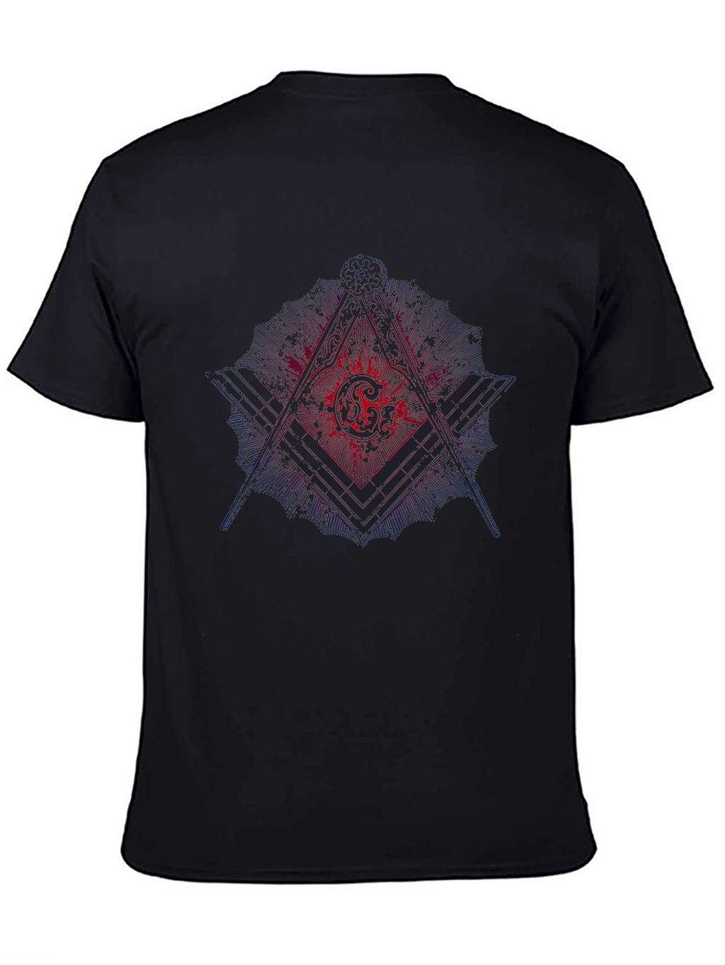 Masonic Graphic Black T-Shirt