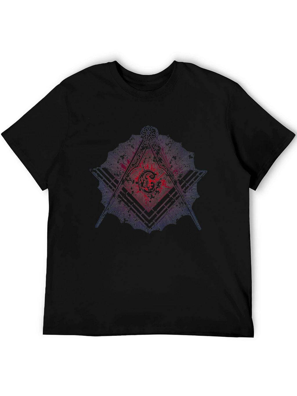 Masonic Graphic Black T-Shirt