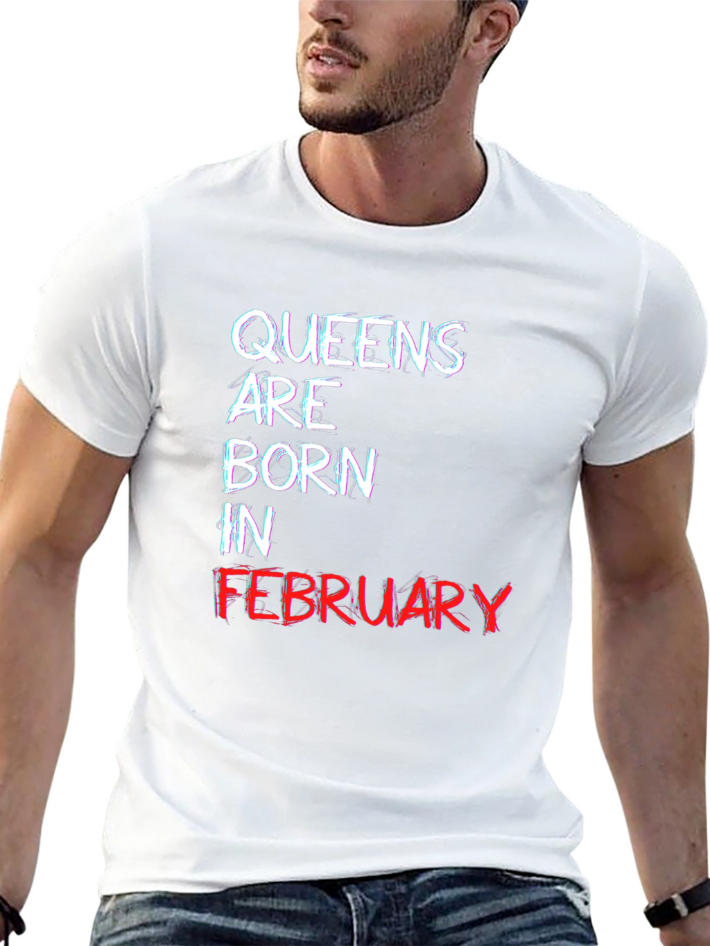 Queens Born in February Black T-Shirt