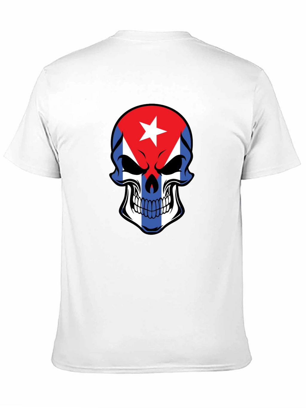 Cuban Flag Skull Graphic Tee