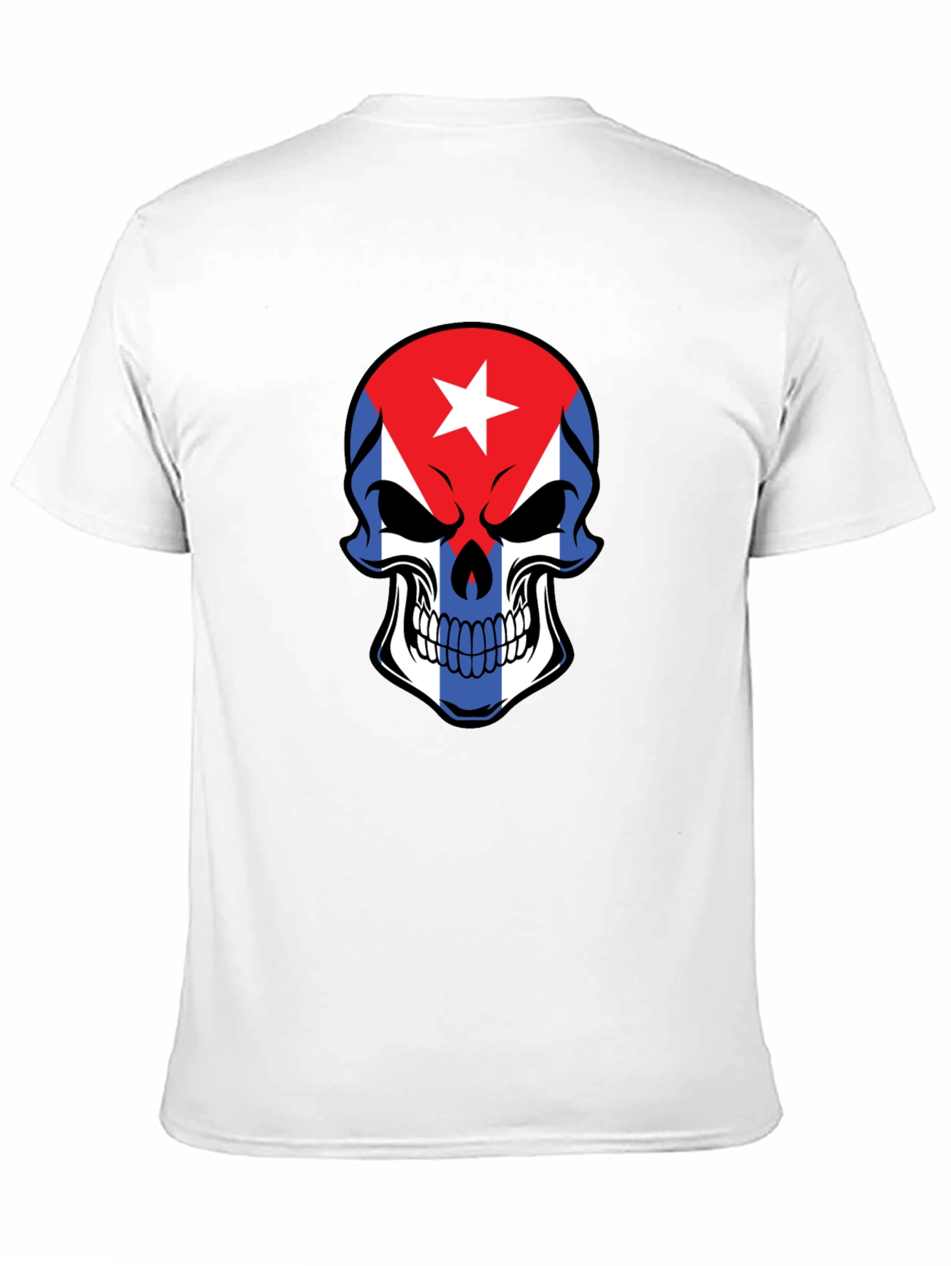 Cuban Flag Skull Graphic Tee