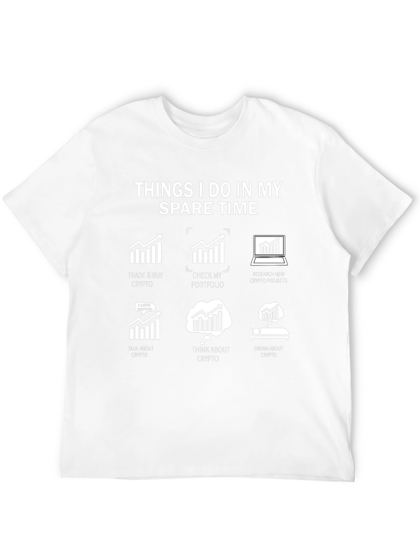 Crypto Spare Time Black T-Shirt