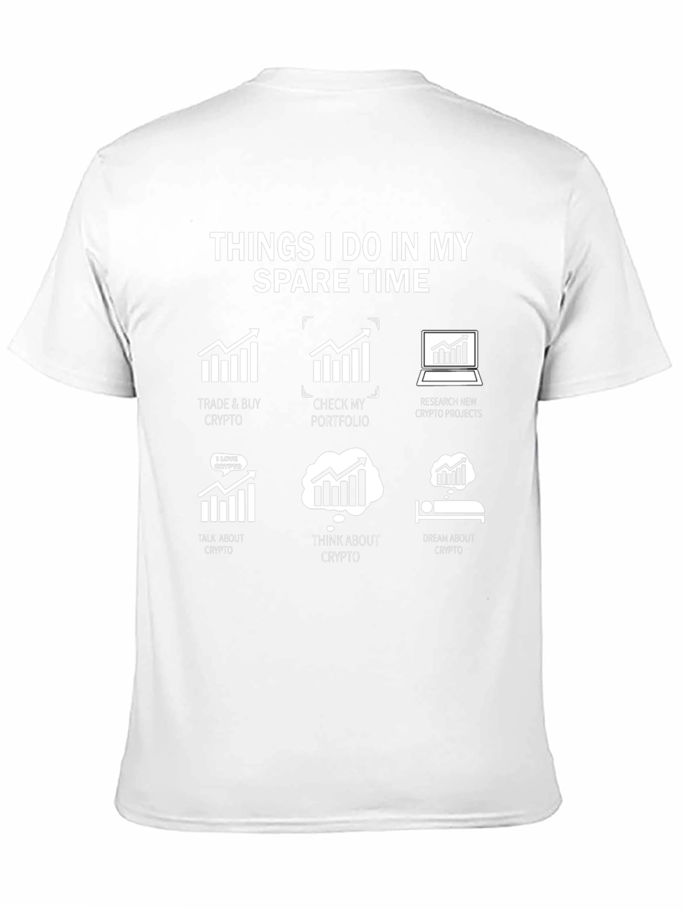 Crypto Spare Time Black T-Shirt