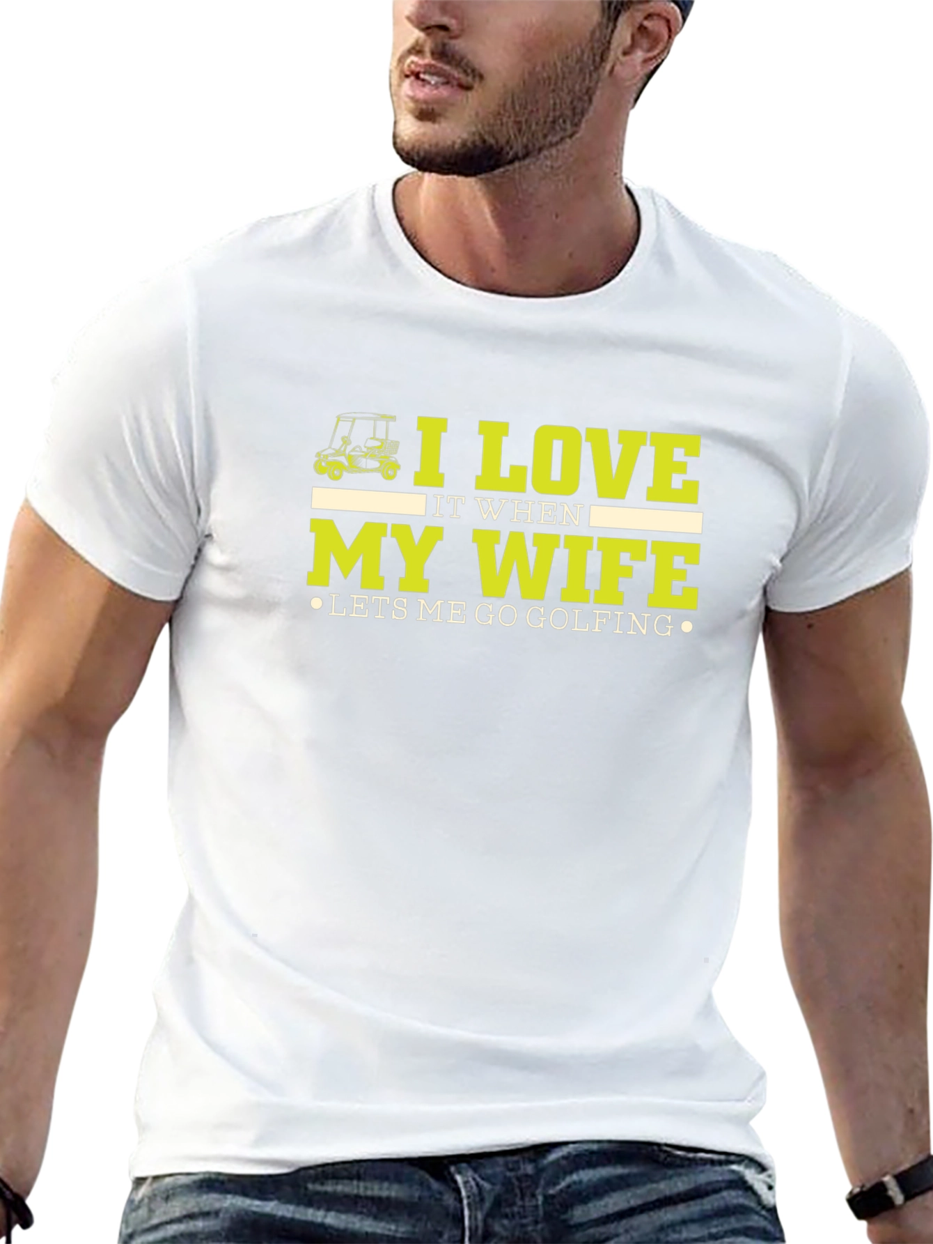 I Love My Wife Golf T-Shirt