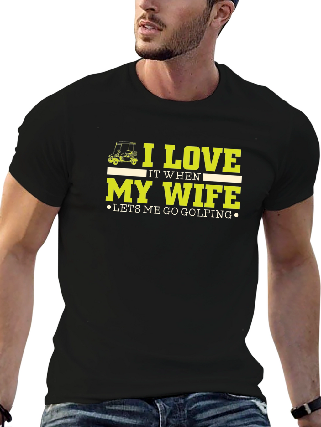 I Love My Wife Golf T-Shirt