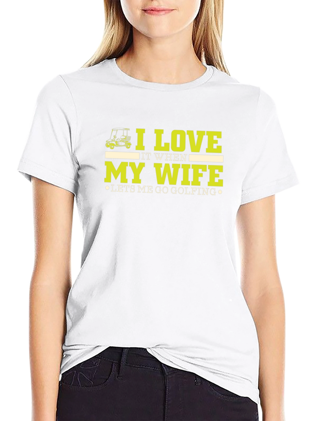 I Love My Wife Golf T-Shirt