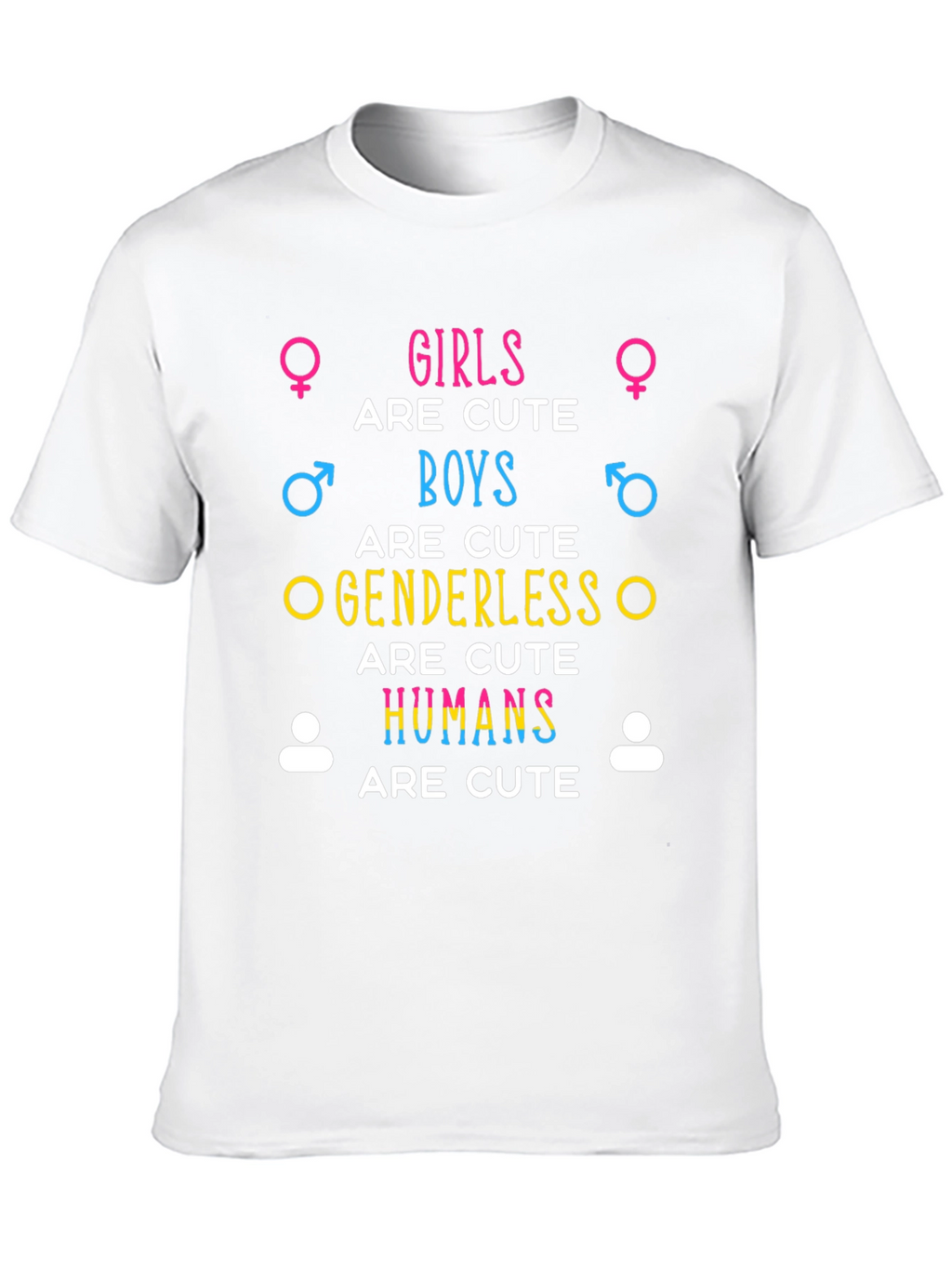 Cute Humans Black Graphic Tee
