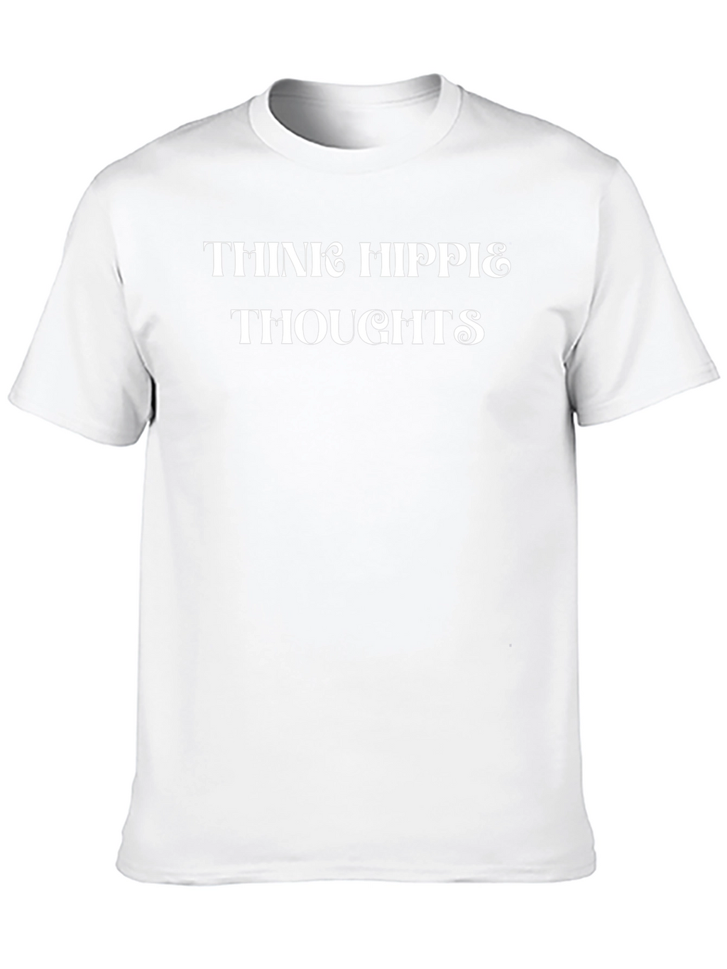 Think Hippie Thoughts Black Graphic T-Shirt