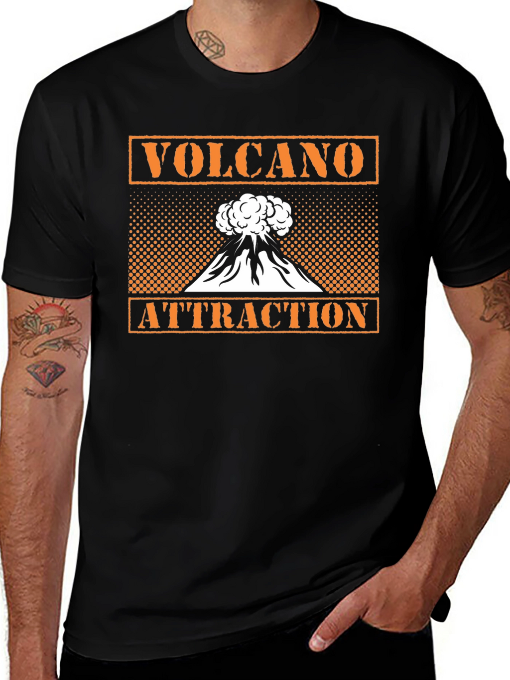 Volcano Attraction Graphic Tee