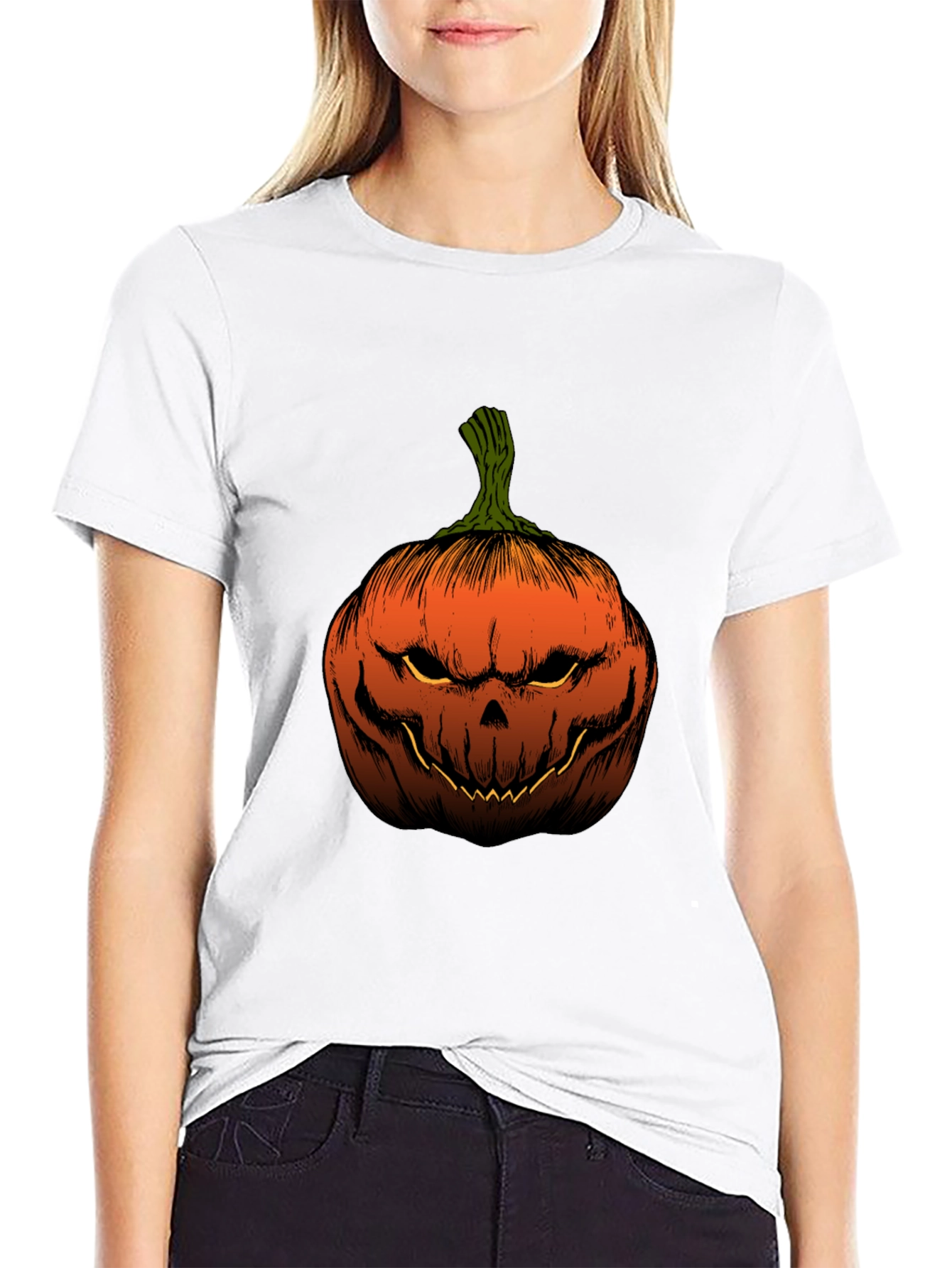 Mens Pumpkin Graphic Tee - Halloween Ready!