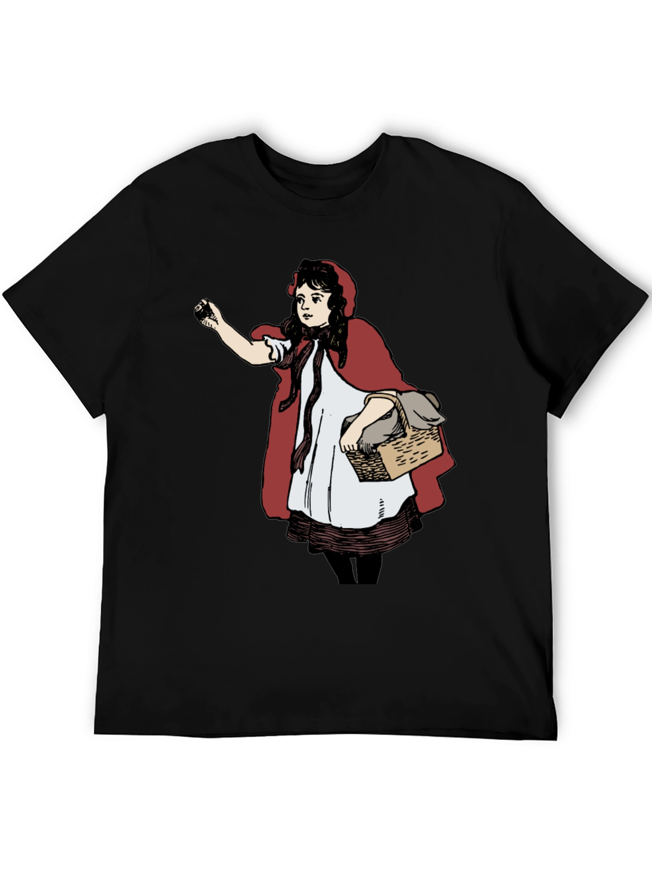 Little Red Riding Hood Graphic Tee - Black