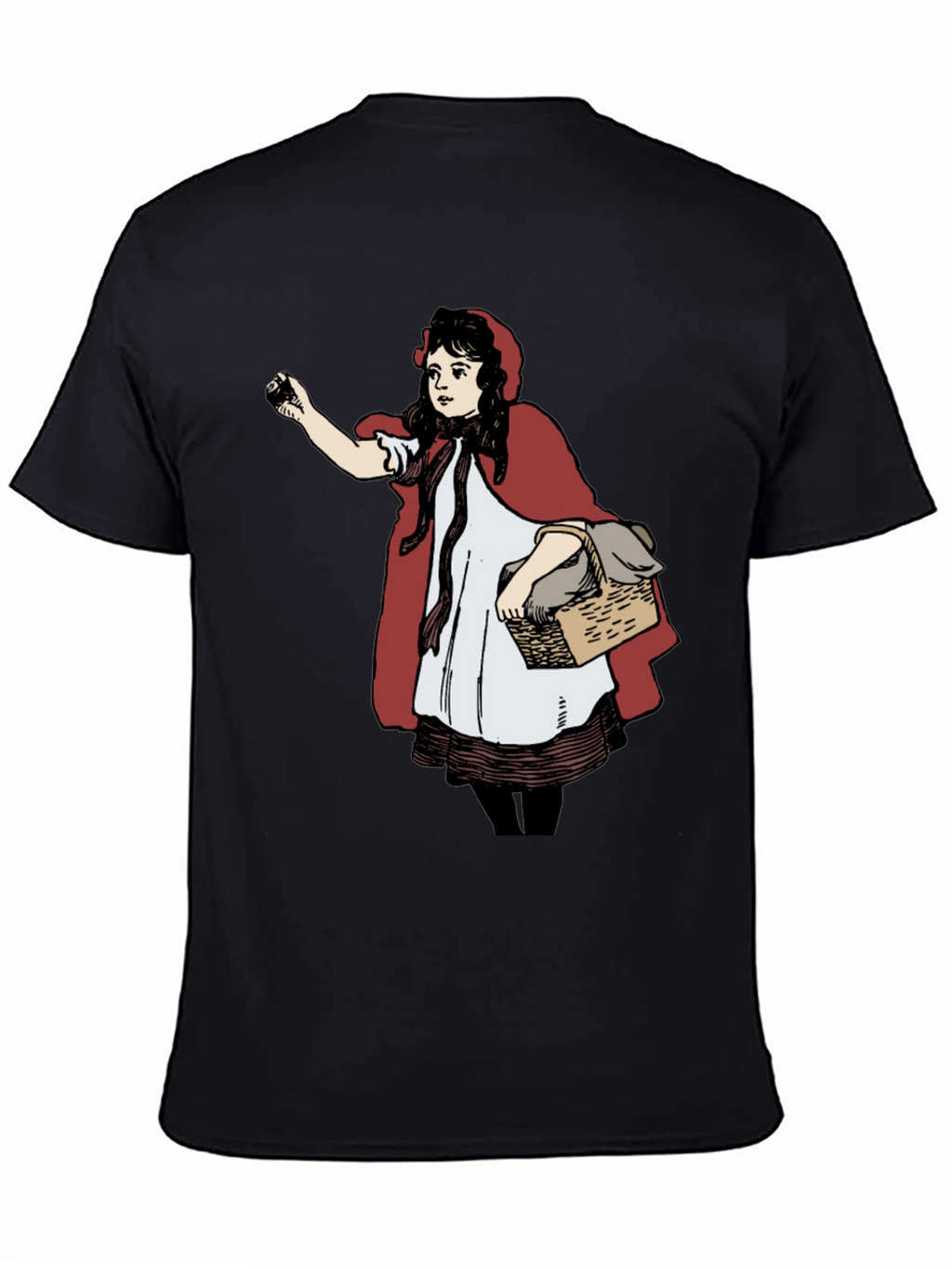 Little Red Riding Hood Graphic Tee - Black