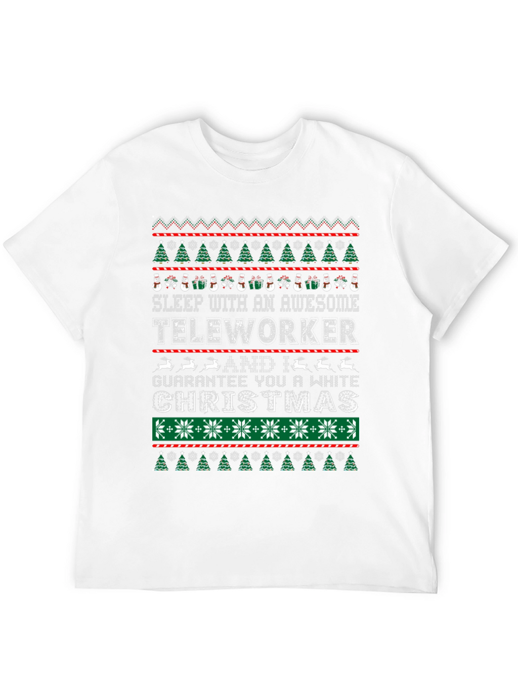 Awesome Teleworker Ugly Christmas T-Shirt