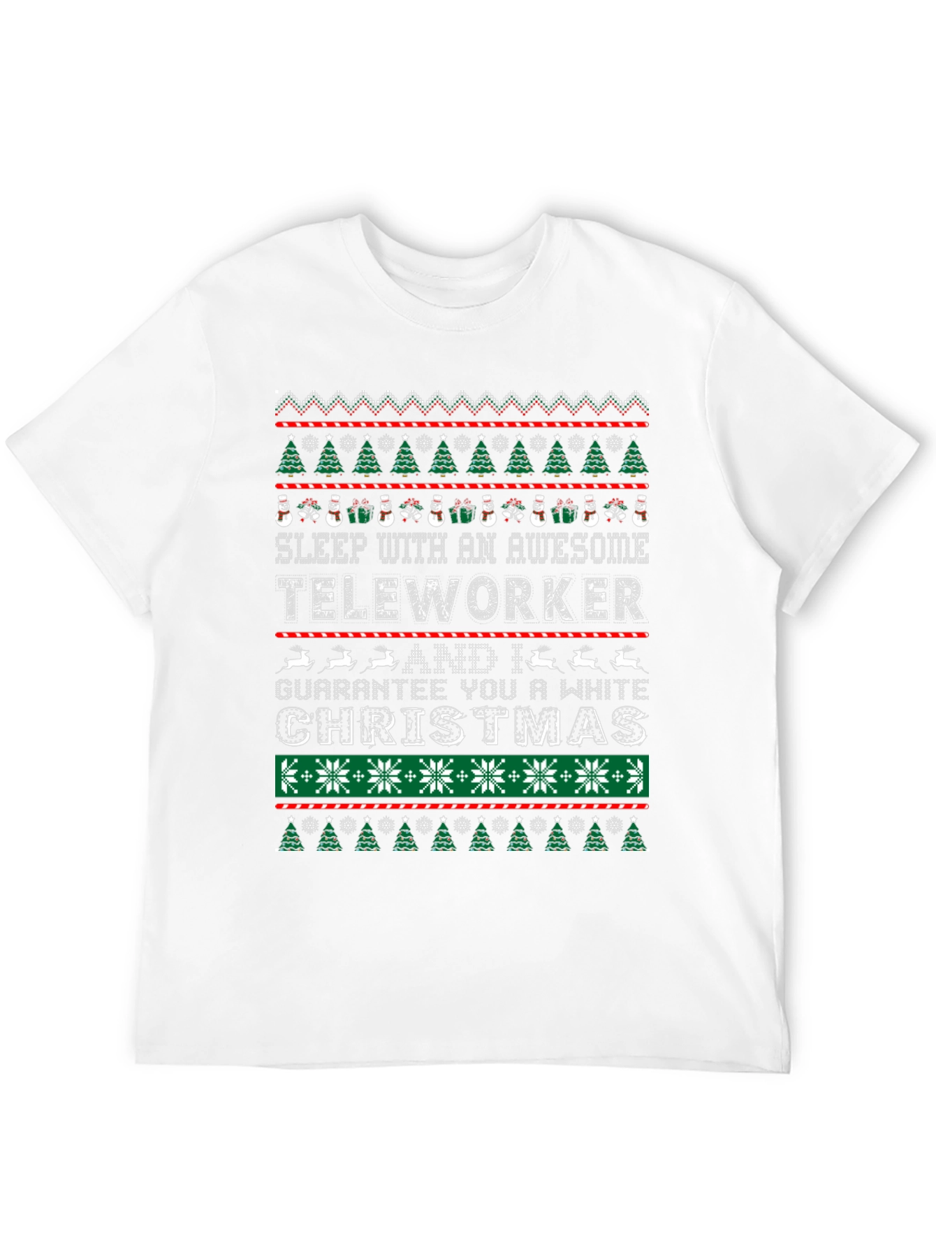 Awesome Teleworker Ugly Christmas T-Shirt