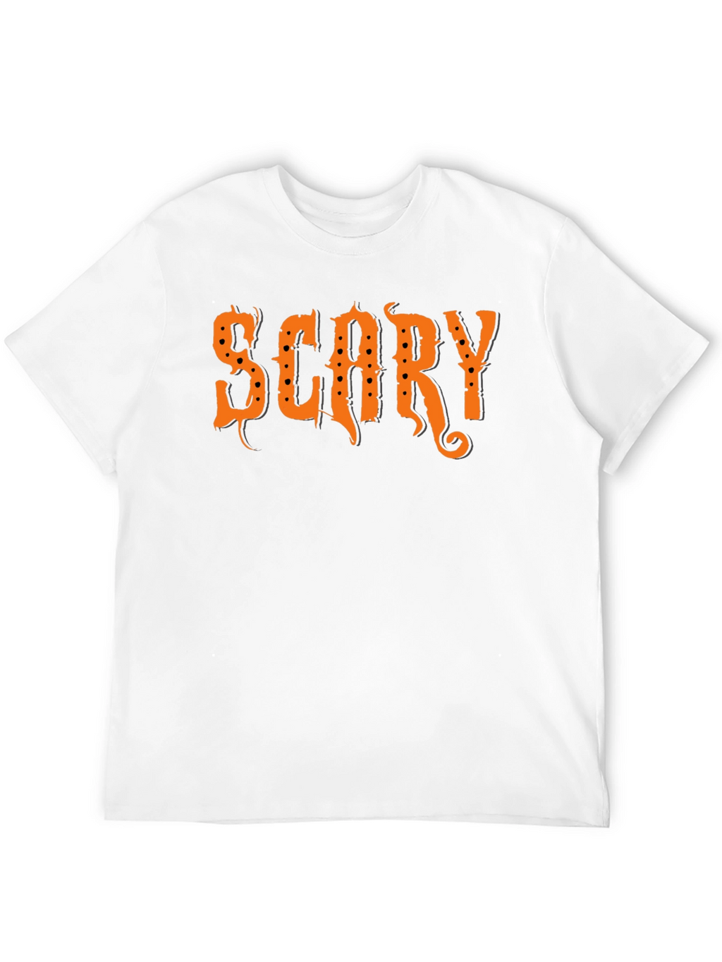 Scary Halloween Graphic T-Shirt - Black