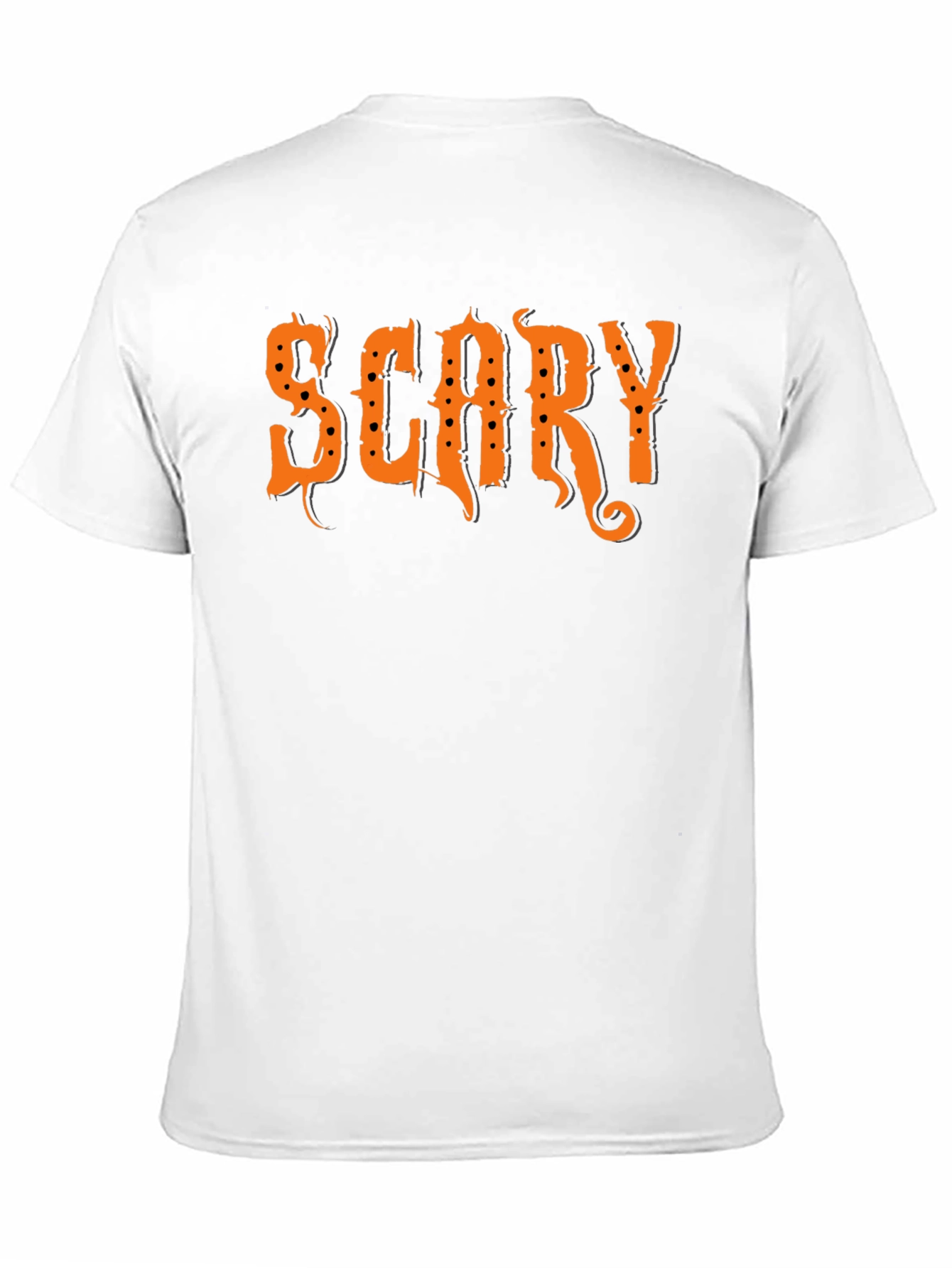 Scary Halloween Graphic T-Shirt - Black