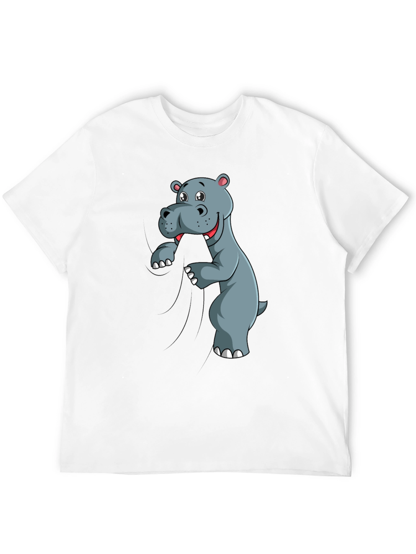 Funny Hippo T-Shirt - Cartoon Animal Tee