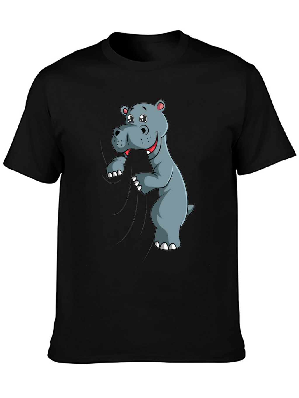 Funny Hippo T-Shirt - Cartoon Animal Tee